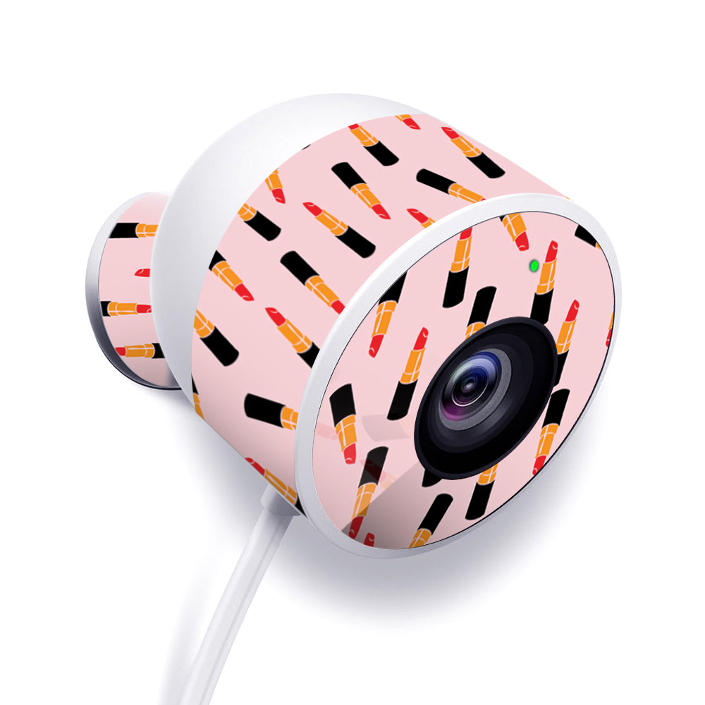 NECAOUT-Lipstick Pattern Skin for Nest Cam Outdoor Security Camera - Lipstick Pattern -  MightySkins