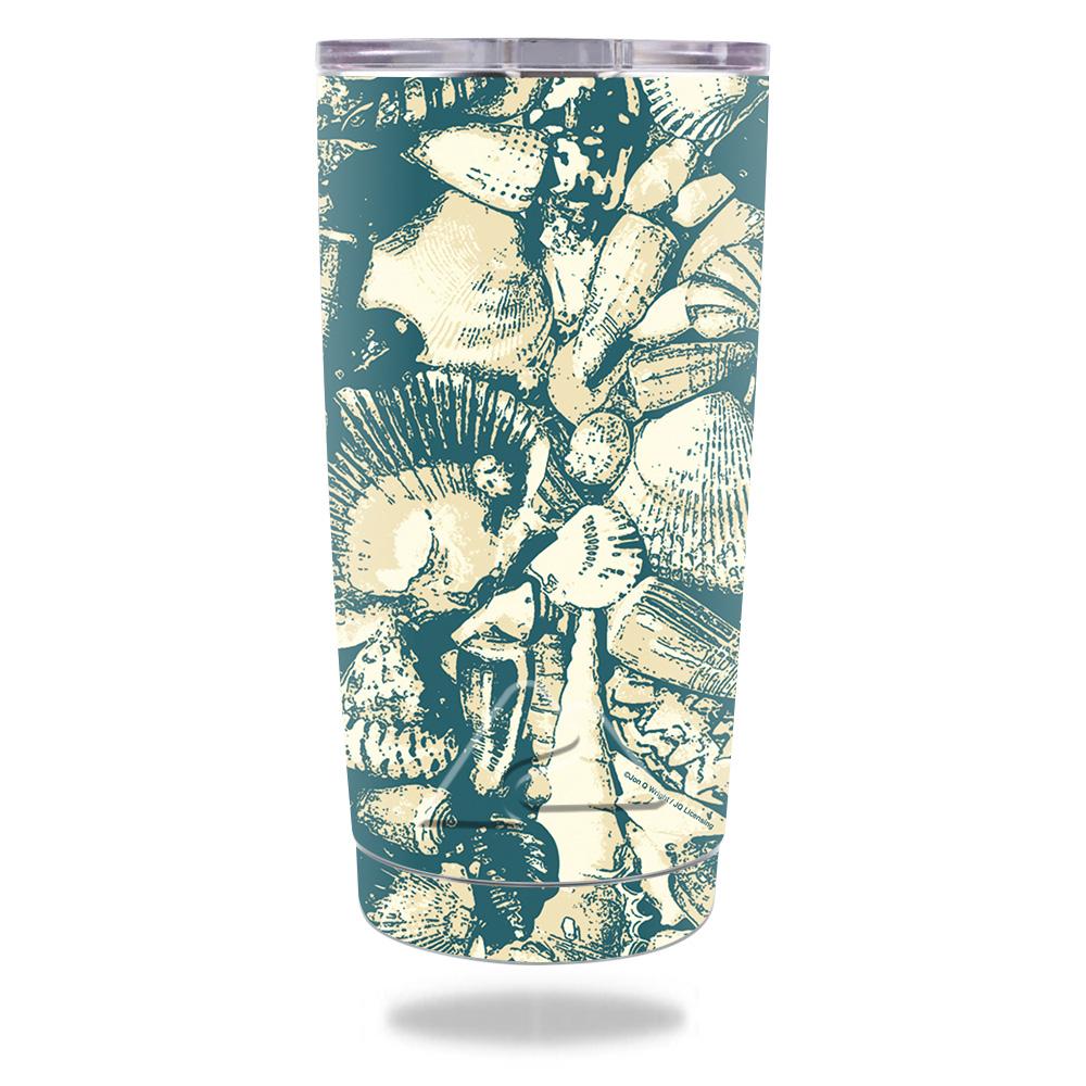 Picture of MightySkins OZTUM20-Tan Seashells Skin for Ozark Trail 20 oz Tumbler - Tan Seashells
