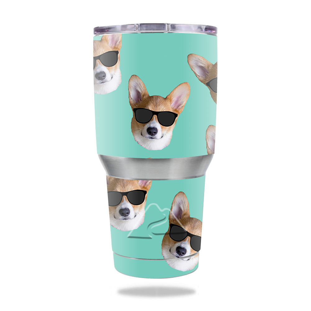 Picture of MightySkins OZTUM30-Cool Corgi Skin for Ozark Trail 30 oz Tumbler - Cool Corgi