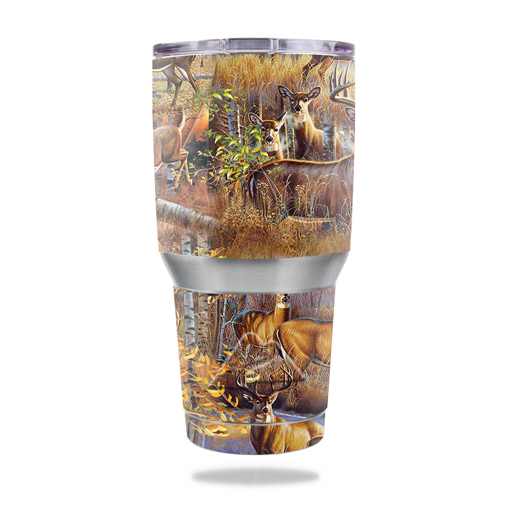 Picture of MightySkins OZTUM30-Deer Pattern Skin for Ozark Trail 30 oz Tumbler - Deer Pattern