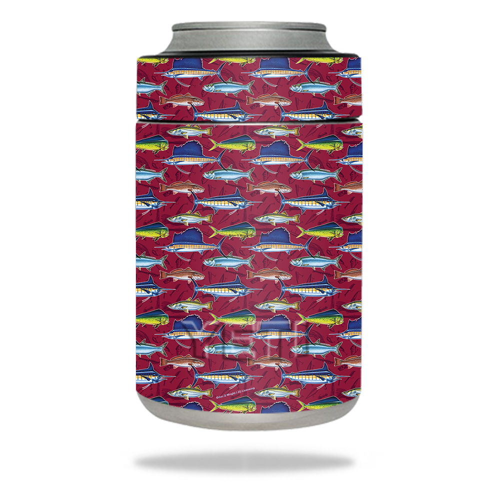 Picture of MightySkins YERAMCOL-Saltwater Collage Skin for Yeti Colster - Saltwater Collage