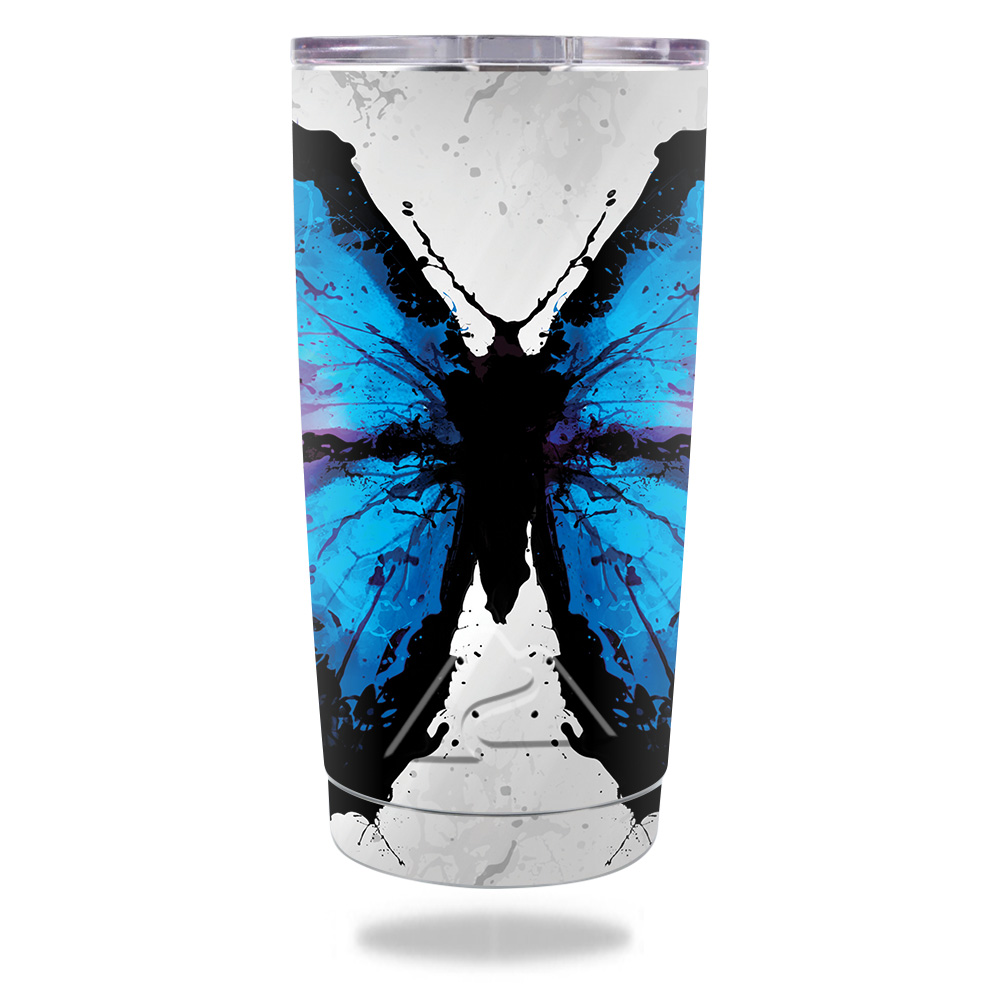 Picture of MightySkins OZTUM20-Butterfly Splash Skin for Ozark Trail 20 oz Tumbler 2016 - Butterfly Splash