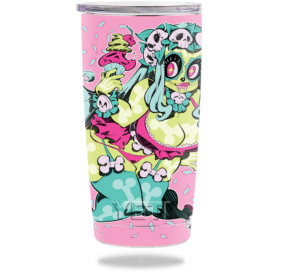 Picture of MightySkins YERAM20-Sugar Skull Girl Skin for Yeti 20 oz Tumbler - Sugar Skull Girl