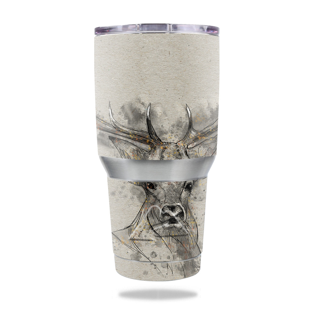 Picture of MightySkins OZTUM30-Ink Buck Skin for Ozark Trail 30 oz Tumbler - Ink Buck