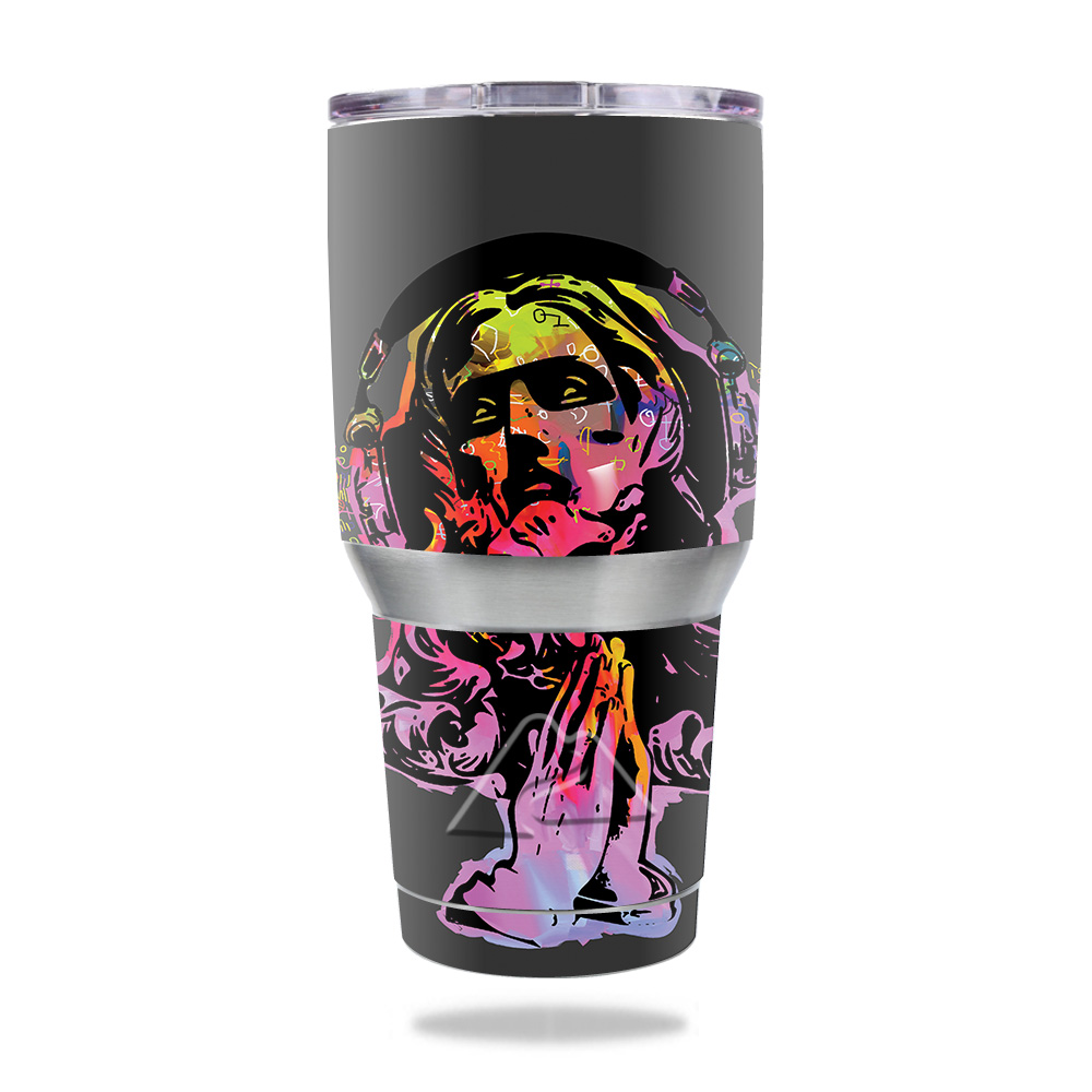 Picture of MightySkins OZTUM30-Jesus Tunes Skin for Ozark Trail 30 oz Tumbler - Jesus Tunes