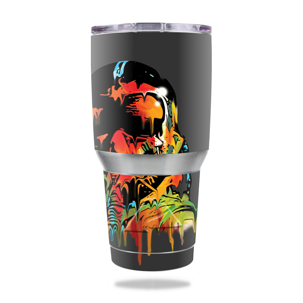 Picture of MightySkins OZTUM30-Melting Mask Skin for Ozark Trail 30 oz Tumbler - Melting Mask