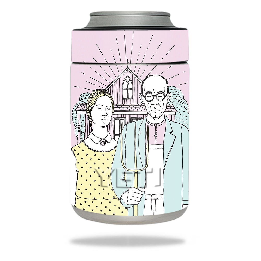Picture of MightySkins YERAMCOL-American Gothic Pop Skin for Yeti Colster - American Gothic Pop