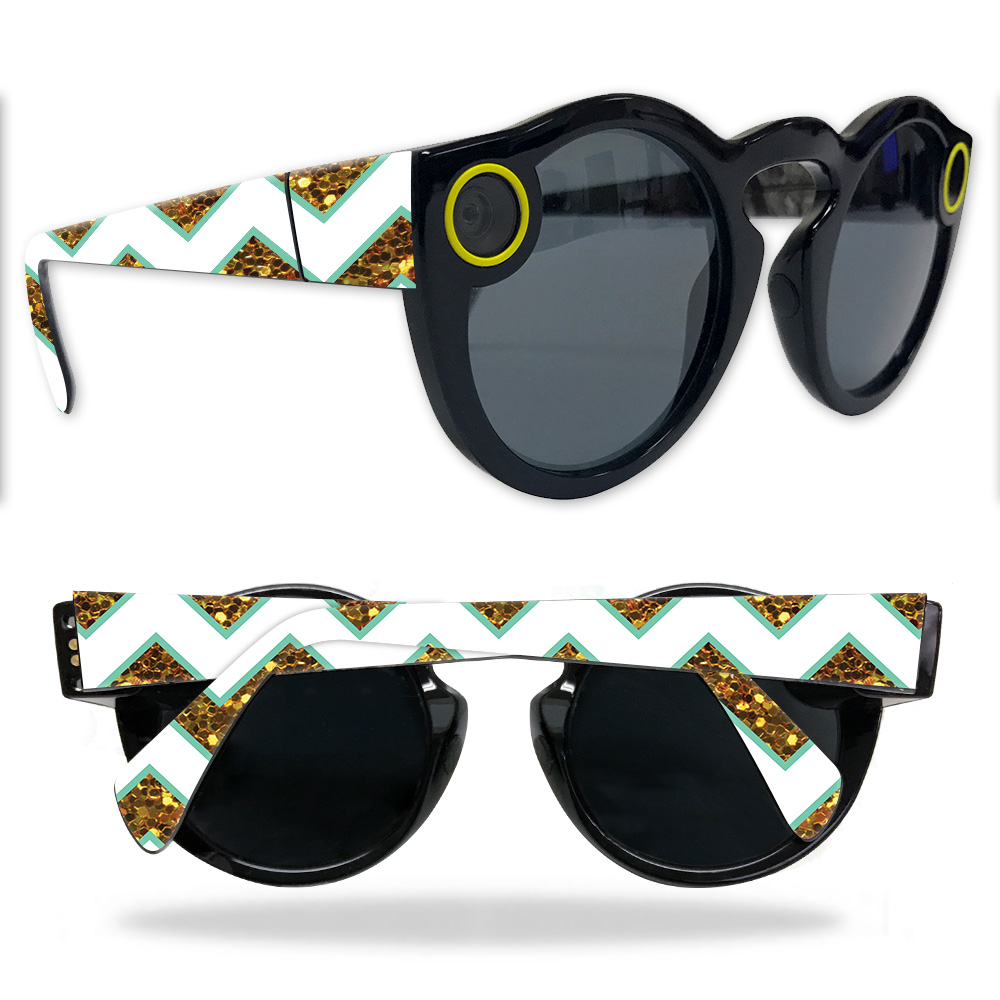 Picture of MightySkins SNASPEC-Glitzy Chevron Skin for Snapchat Spectacles - Glitzy Chevron