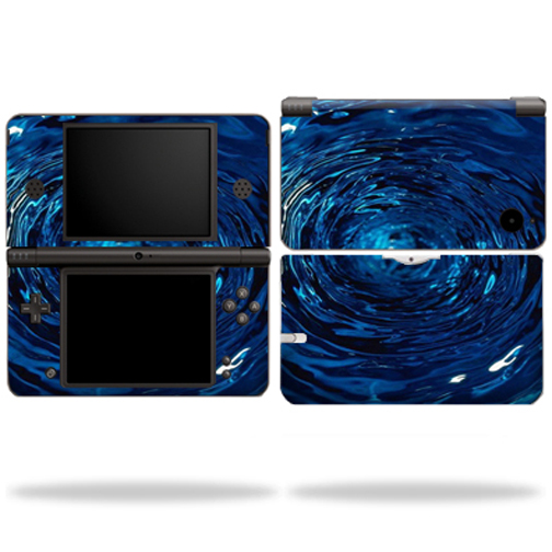 DSIXL-Blue Vortex Skin for Nintendo DSi XL wrap sticker skins Blue Vortex -  MightySkins