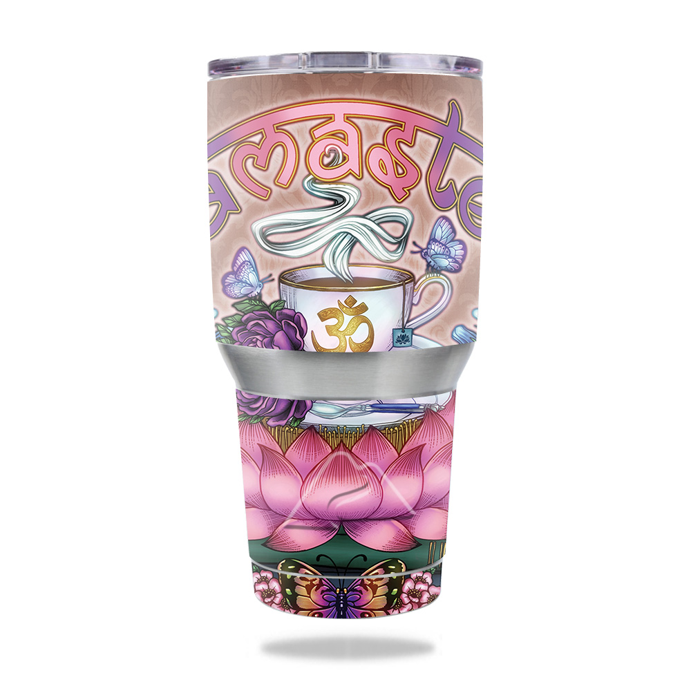 Picture of MightySkins OZTUM30-Namastea Skin for Ozark Trail 30 oz Tumbler - Namastea