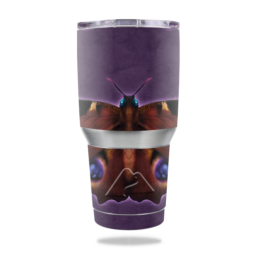 Picture of MightySkins OZTUM30-Peacock Butterfly Skin for Ozark Trail 30 oz Tumbler - Peacock Butterfly