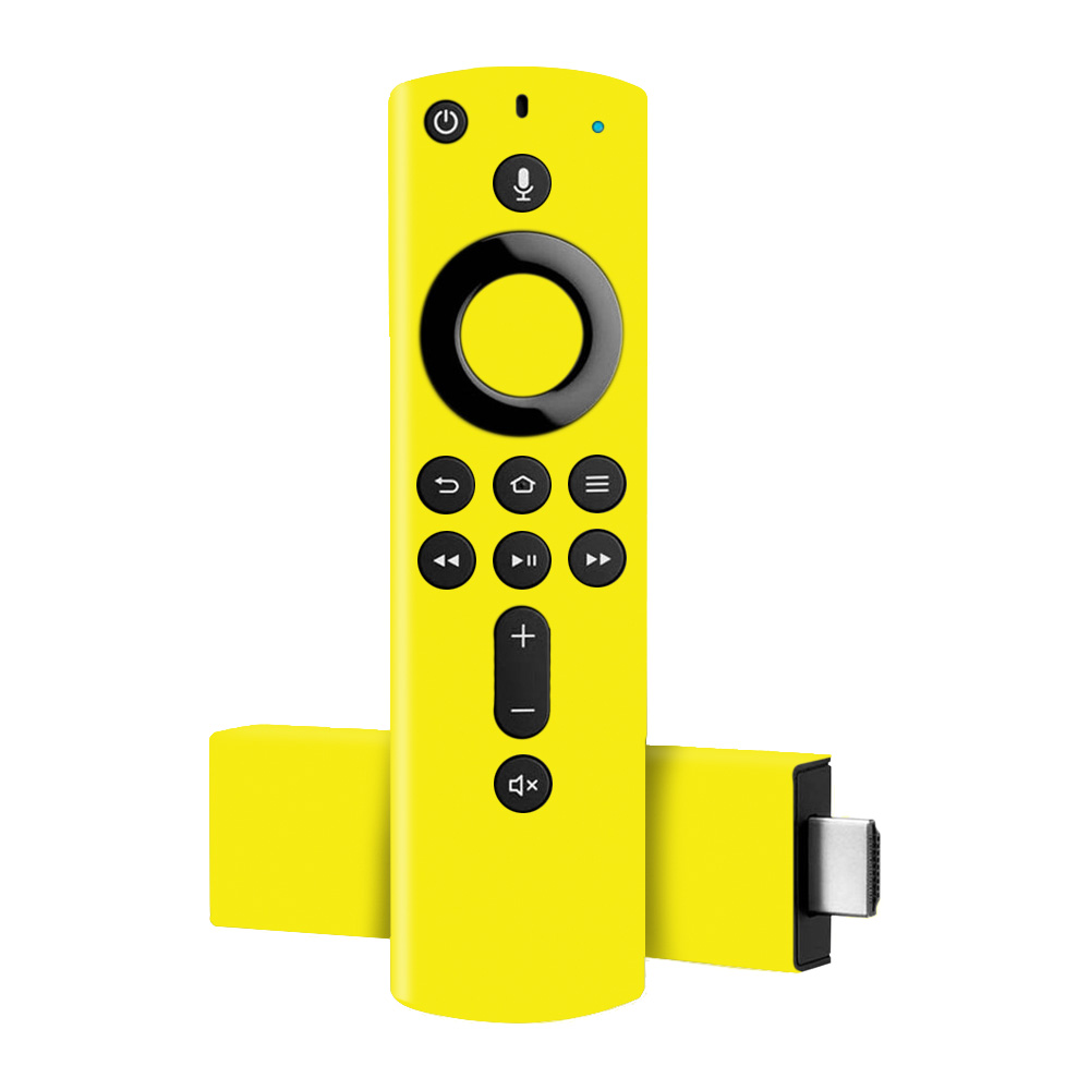 Picture of MightySkins AMFTV4K-Solid Yellow Skin for Amazon Fire TV Stick 4K - Solid Yellow