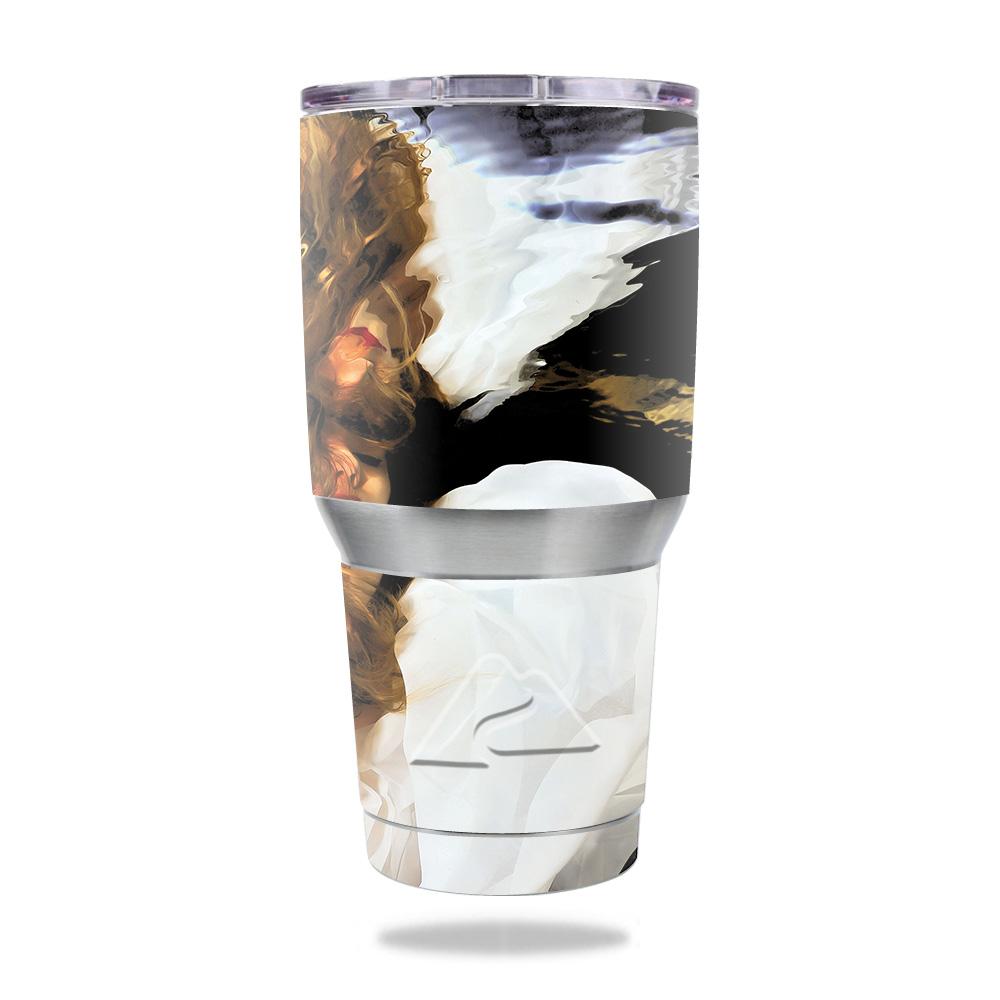 Picture of MightySkins OZTUM30-Aqua Angel Skin for Ozark Trail 30 oz Tumbler - Aqua Angel