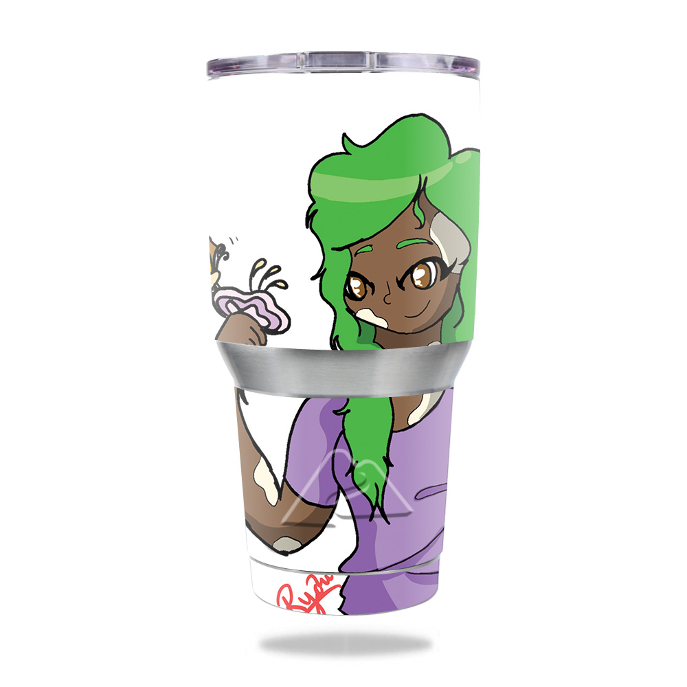 Picture of MightySkins OZTUM30-Butterfly Friend Skin for Ozark Trail 30 oz Tumbler - Butterfly Friend