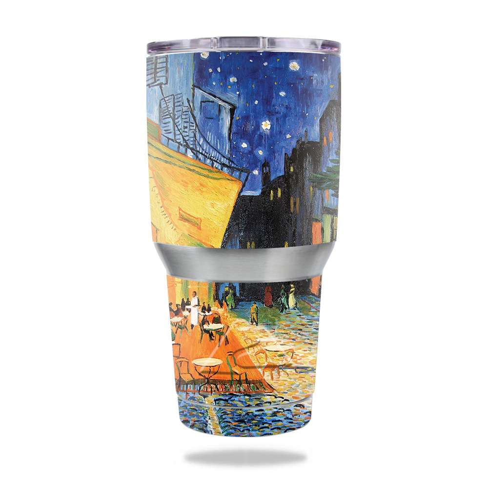 Picture of MightySkins OZTUM30-Cafe Terrace At Night Skin for Ozark Trail 30 oz Tumbler - Cafe Terrace At Night