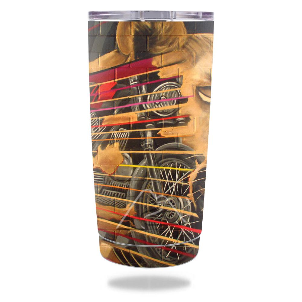 Picture of MightySkins OZTUM20-Panther Motorcycle Skin for Ozark Trail 20 oz Tumbler 2016 - Panther Motorcycle