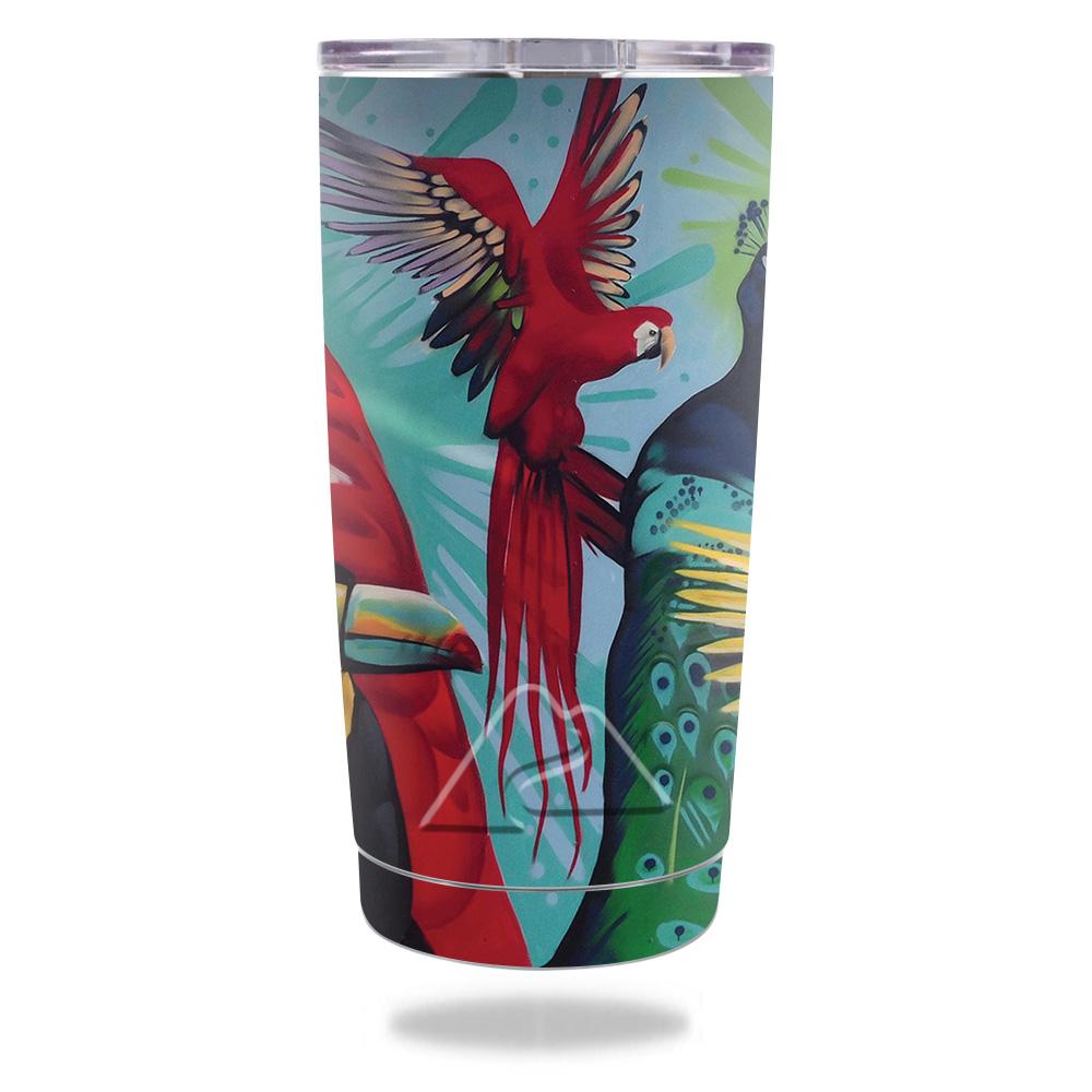 Picture of MightySkins OZTUM20-Parrot Paradise Skin for Ozark Trail 20 oz Tumbler 2016 - Parrot Paradise