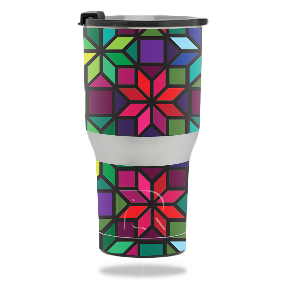 RTTUM2017-Stained Glass Window Skin for RTIC 20 oz Tumbler 2017 - Stained Glass Window -  MightySkins