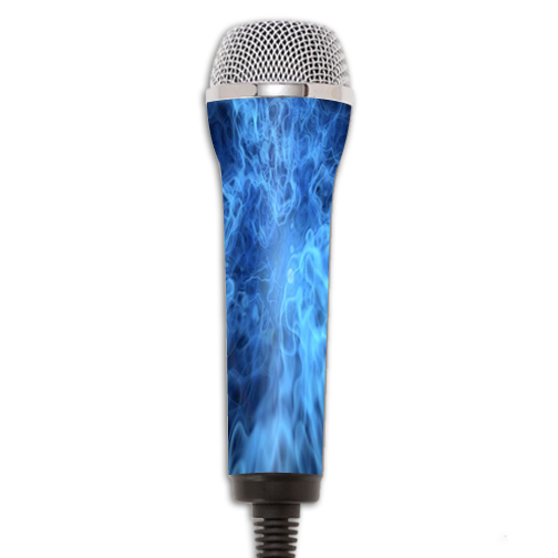 Picture of MightySkins REROCKMIC-Blue Mystic Flames Skin for Redoctane Rock Band Microphone Case Wrap Cover Sticker - Blue Mystic Flames