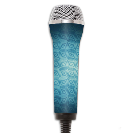 Picture of MightySkins REROCKMIC-Blue Swirls Skin for Redoctane Rock Band Microphone Case Wrap Cover Sticker - Blue Swirls