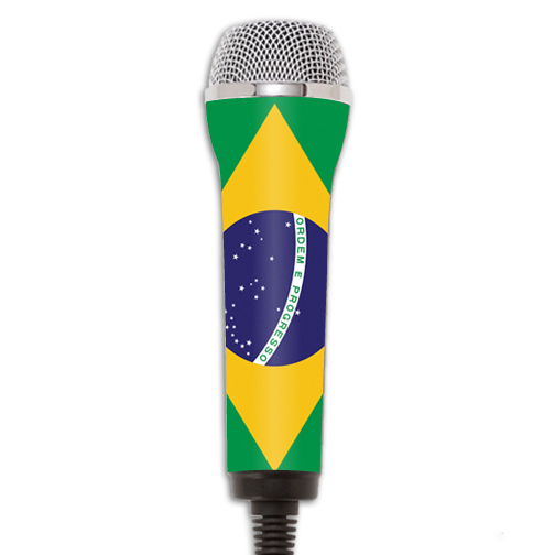 Picture of MightySkins REROCKMIC-Brazilian Flag Skin for Redoctane Rock Band Microphone Case Wrap Cover Sticker - Brazilian Flag