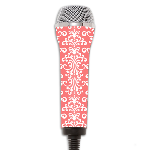 Picture of MightySkins REROCKMIC-Coral Damask Skin for Redoctane Rock Band Microphone Case Wrap Cover Sticker - Coral Damask