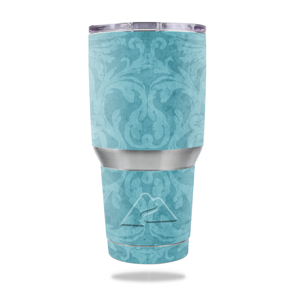 Picture of MightySkins OZTUM30-Baby Blue Jacquard Skin for Ozark Trail 30 oz Tumbler - Baby Blue Jacquard