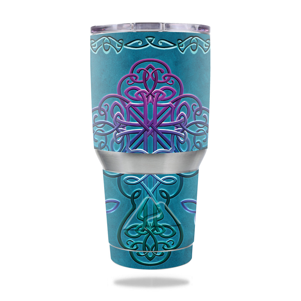 Picture of MightySkins OZTUM30-Celtic Cross Skin for Ozark Trail 30 oz Tumbler - Celtic Cross
