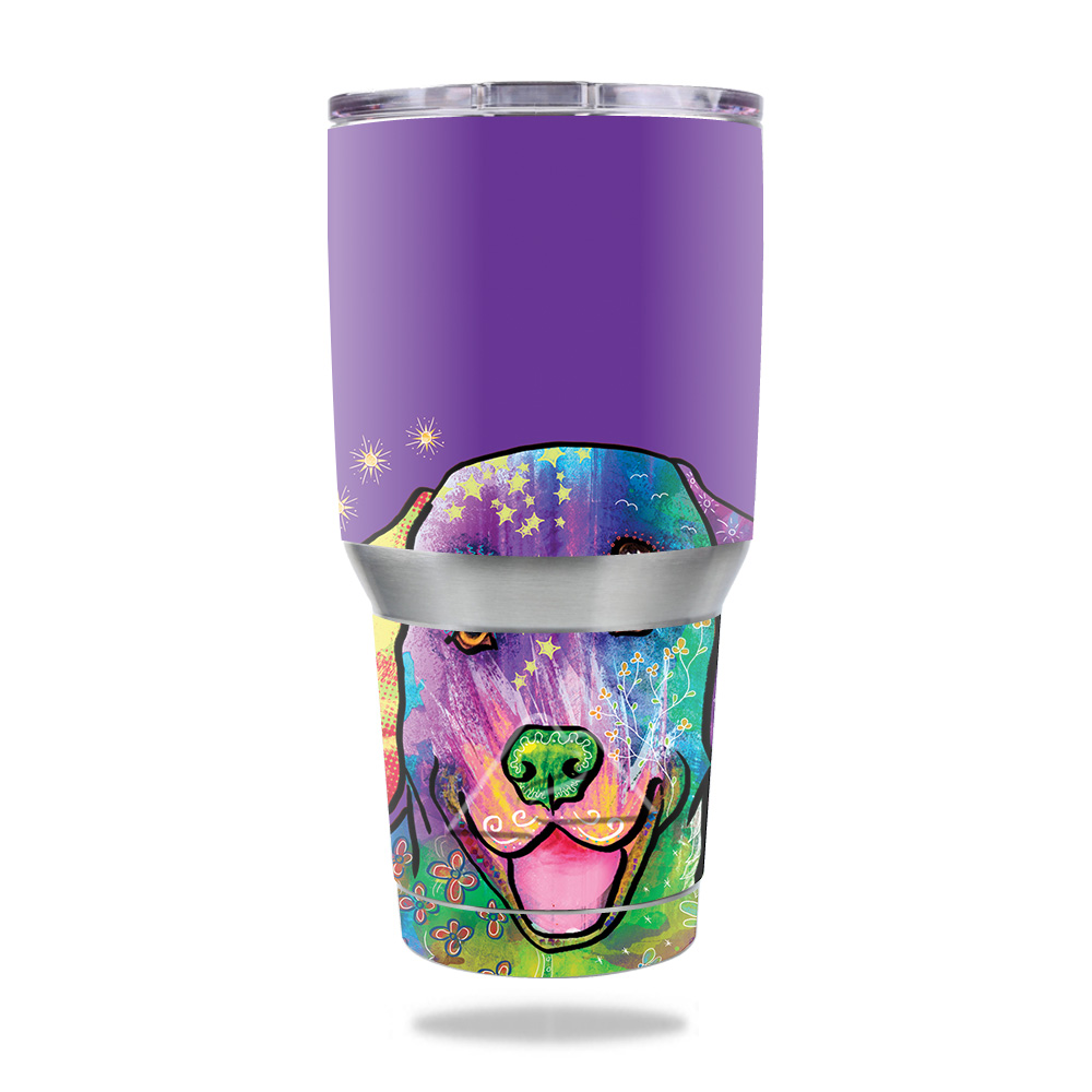 Picture of MightySkins OZTUM30-Golden Retriever Rainbow Skin for Ozark Trail 30 oz Tumbler - Golden Retriever Rainbow