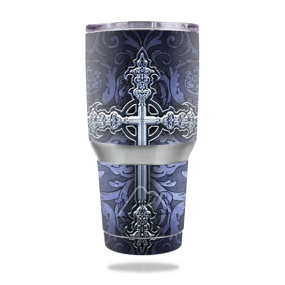 Picture of MightySkins OZTUM30-Gothic Cross Skin for Ozark Trail 30 oz Tumbler - Gothic Cross