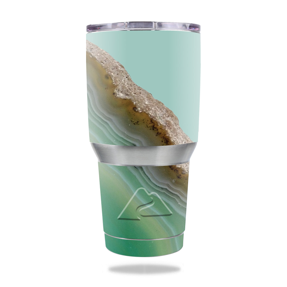 Picture of MightySkins OZTUM30-Green Agate Skin for Ozark Trail 30 oz Tumbler - Green Agate