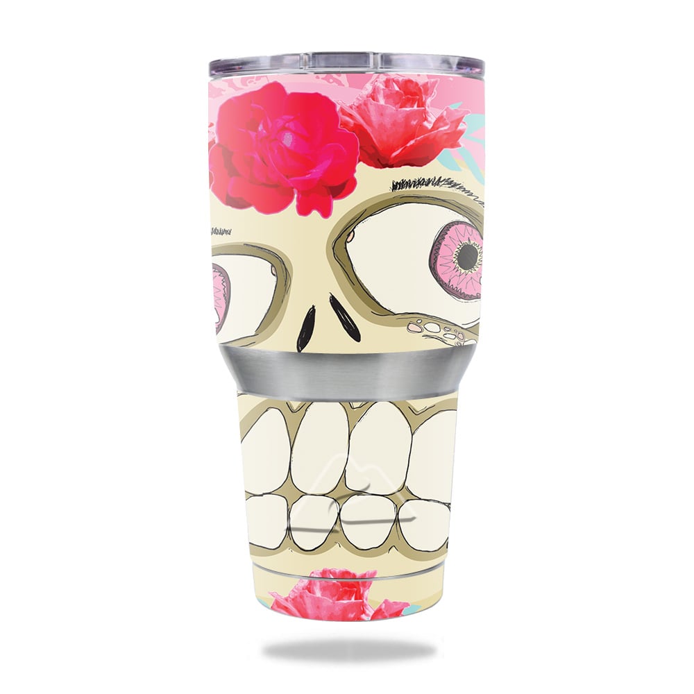Picture of MightySkins OZTUM30-Happy Sugar Skull Skin for Ozark Trail 30 oz Tumbler - Happy Sugar Skull