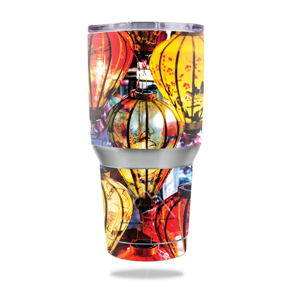 Picture of MightySkins OZTUM30-Hoi An Lanterns Skin for Ozark Trail 30 oz Tumbler - Hoi An Lanterns