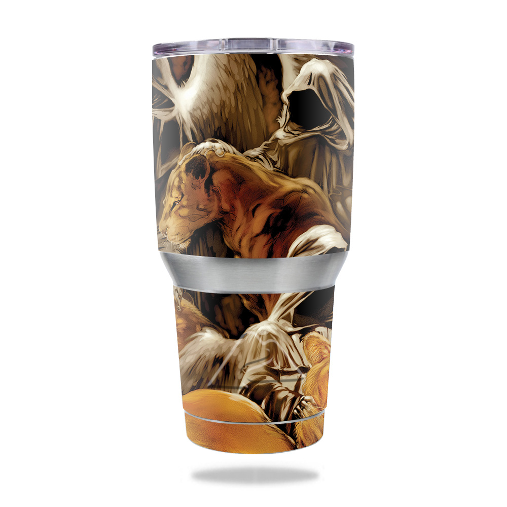 Picture of MightySkins OZTUM30-Lions Den Skin for Ozark Trail 30 oz Tumbler - Lions Den