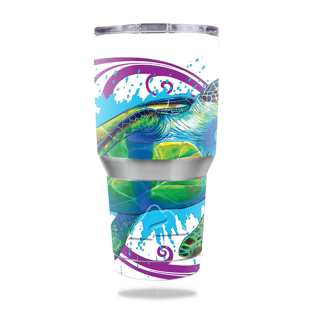 Picture of MightySkins OZTUM30-Sea Turtle Splash Skin for Ozark Trail 30 oz Tumbler - Sea Turtle Splash