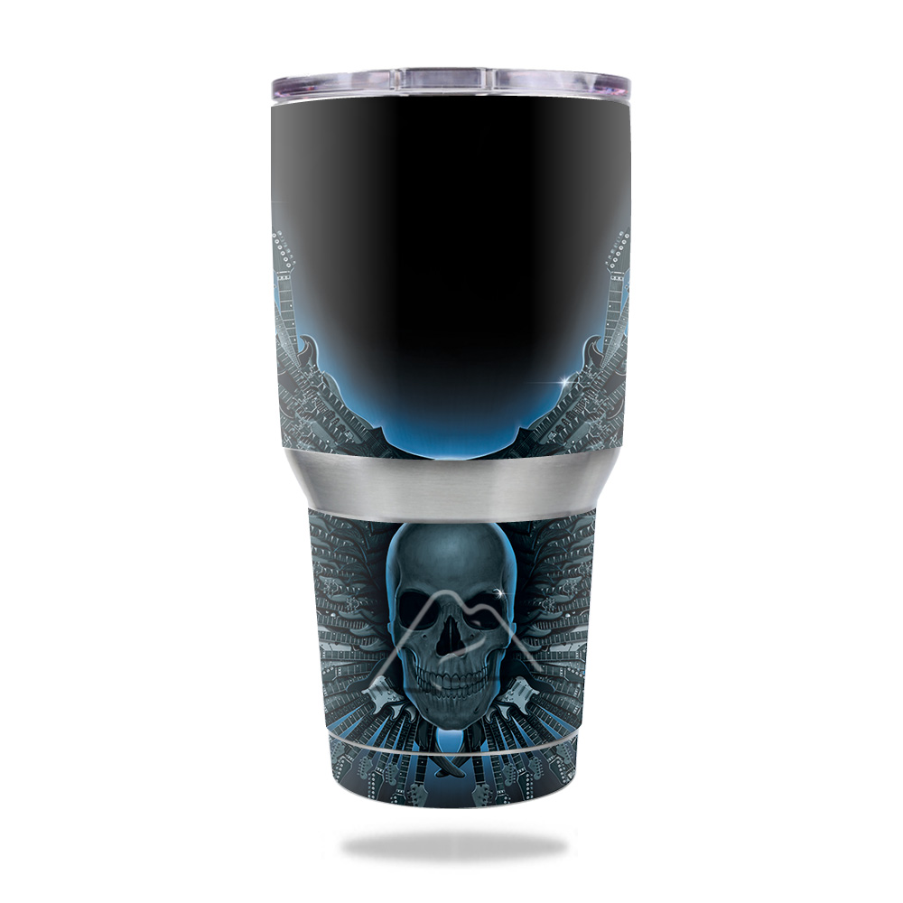Picture of MightySkins OZTUM30-Skull Strings Skin for Ozark Trail 30 oz Tumbler - Skull Strings