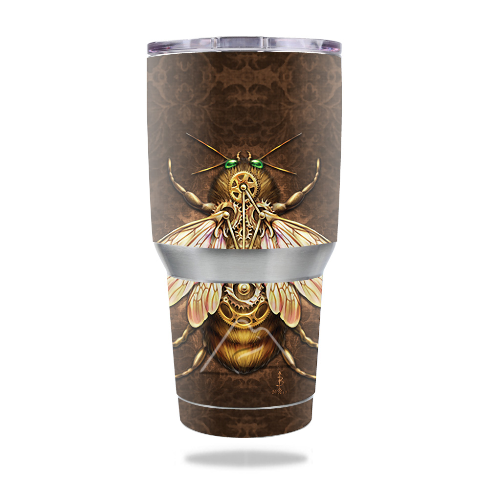 Picture of MightySkins OZTUM30-Steampunk Bee Skin for Ozark Trail 30 oz Tumbler - Steampunk Bee