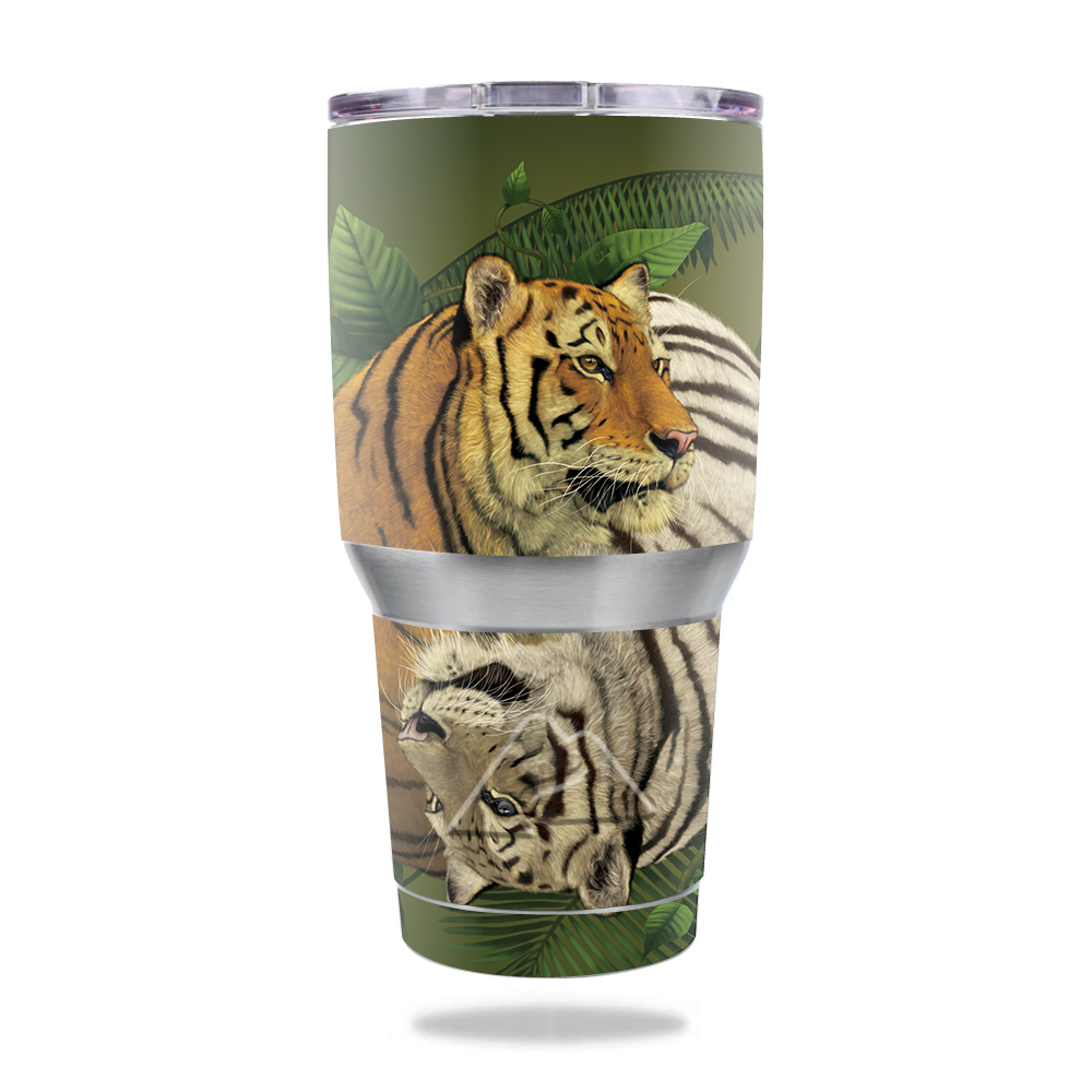 Picture of MightySkins OZTUM30-Tiger Yin Yang Skin for Ozark Trail 30 oz Tumbler - Tiger Yin Yang