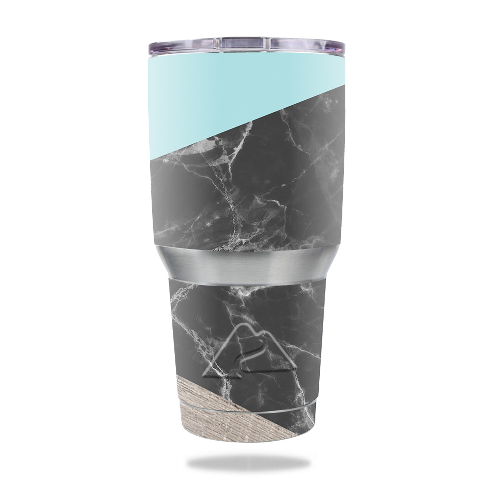 Picture of MightySkins OZTUM30-Wood And Marble Skin for Ozark Trail 30 oz Tumbler - Wood & Marble