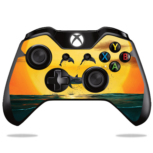 MIXBONCO-Dolphin Smiley Skin for Microsoft Xbox One or S Controller - Dolphin Smiley -  MightySkins