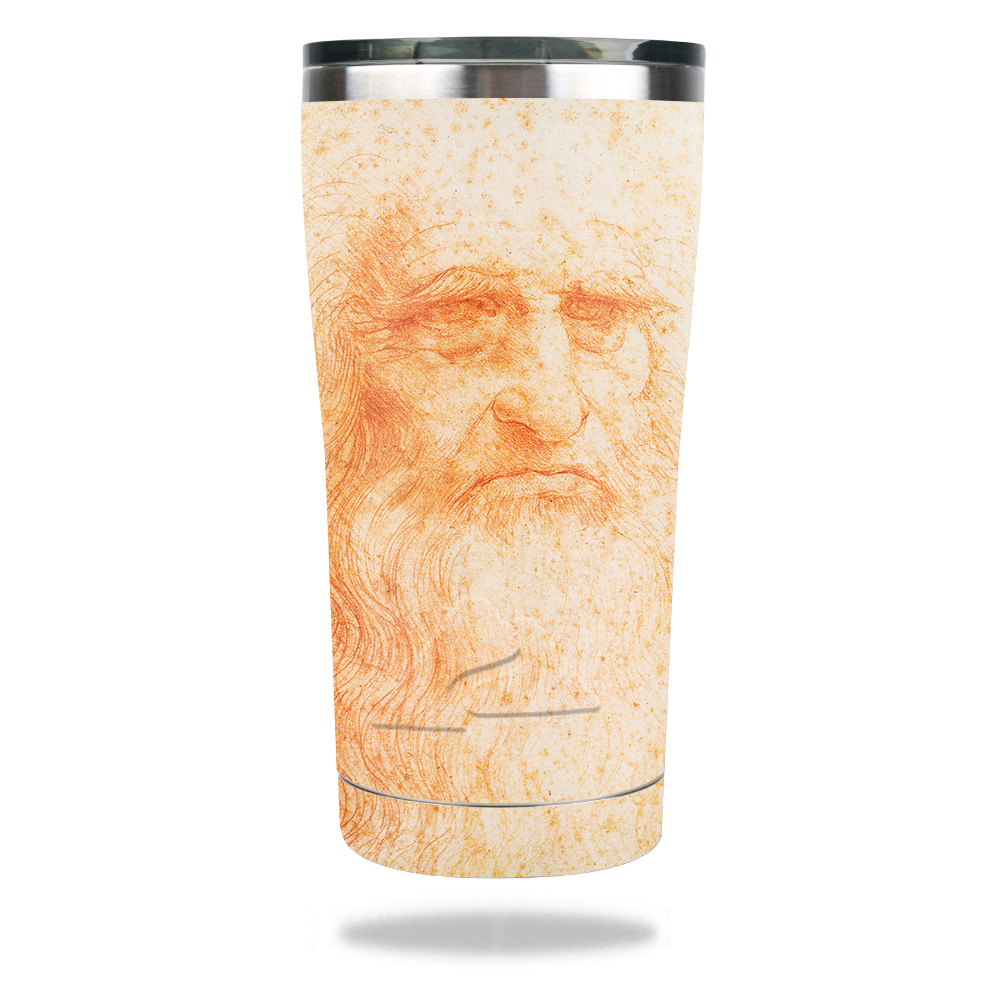 Picture of MightySkins OZTUM2017-Red Chalk Man Portrait Skin for Ozark Trail 20 oz Tumbler 2017 - Red Chalk Man Portrait