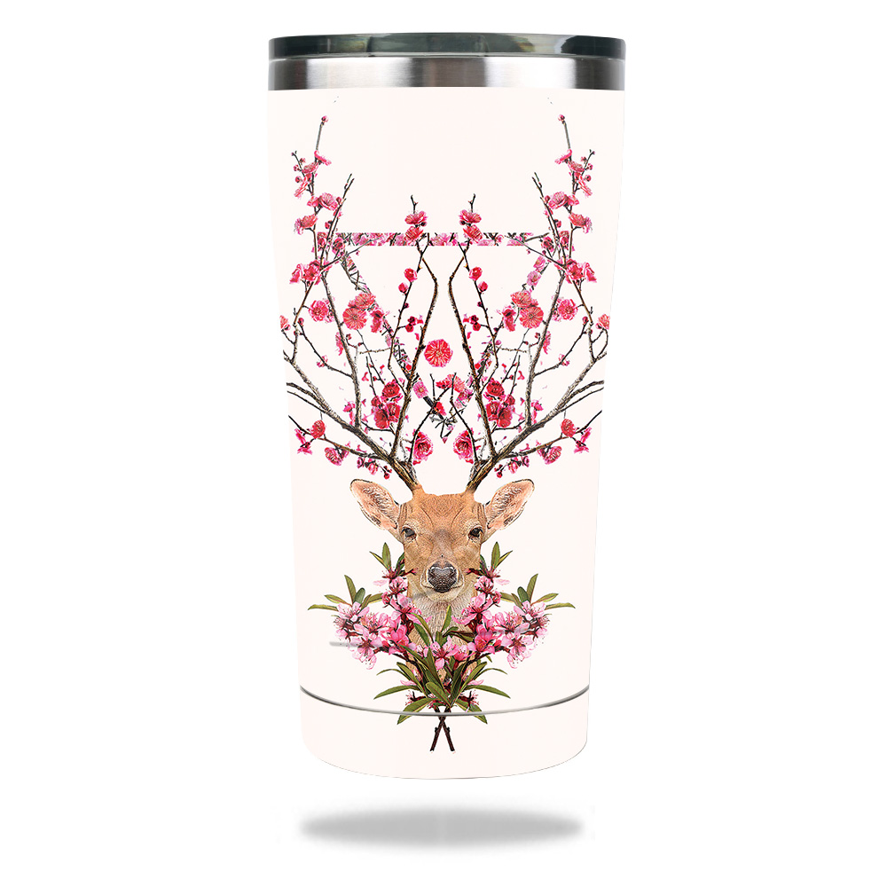 Picture of MightySkins OZTUM2017-Spring Deer Skin for Ozark Trail 20 oz Tumbler 2017 - Spring Deer