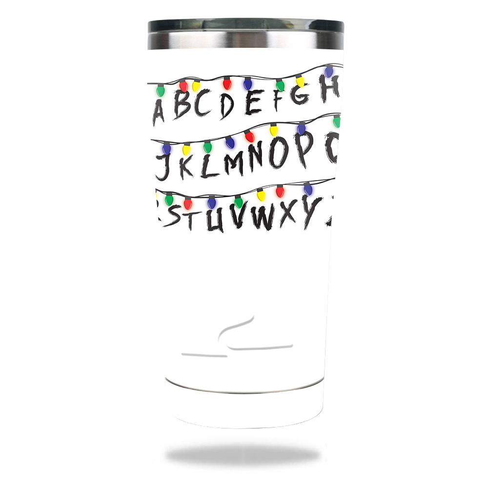 Picture of MightySkins OZTUM2017-Stranger Alphabet Skin for Ozark Trail 20 oz Tumbler 2017 - Stranger Alphabet