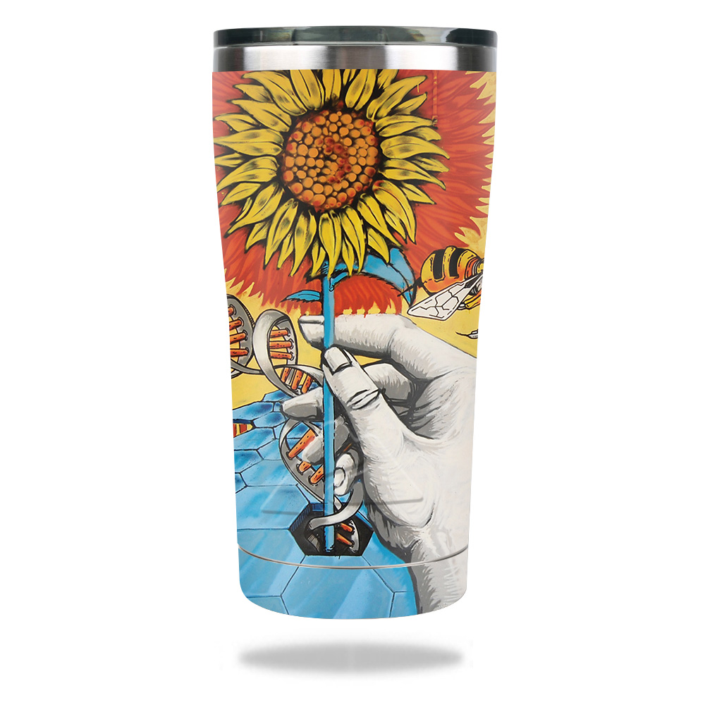 Picture of MightySkins OZTUM2017-Sunflower Dna Skin for Ozark Trail 20 oz Tumbler 2017 - Sunflower Dna