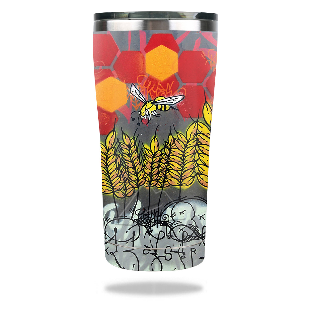 Picture of MightySkins OZTUM2017-Wheat Bees Skin for Ozark Trail 20 oz Tumbler 2017 - Wheat Bees