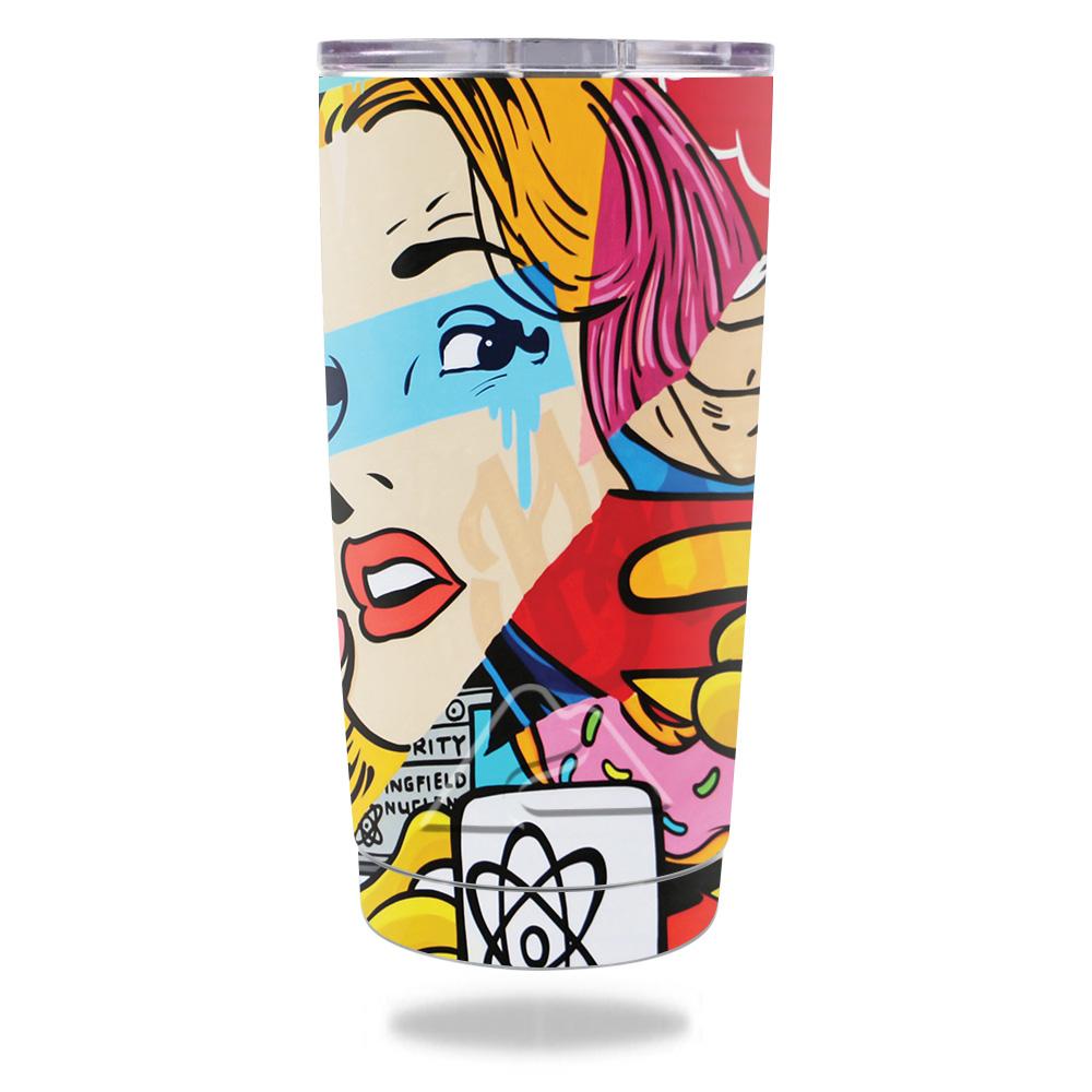 Picture of MightySkins OZTUM20-Cartoon Mania Skin for Ozark Trail 20 oz Tumbler 2016 - Cartoon Mania