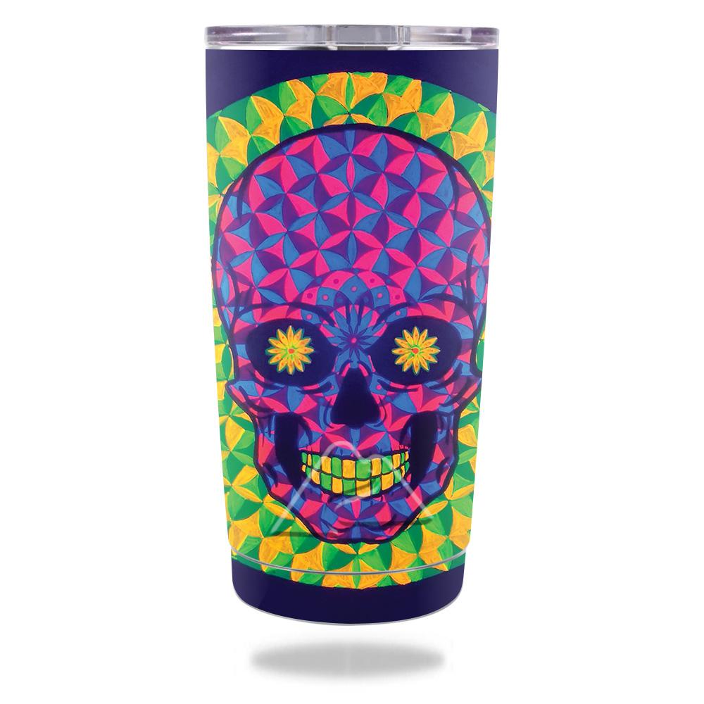 Picture of MightySkins OZTUM20-Happy Skull Skin for Ozark Trail 20 oz Tumbler 2016 - Happy Skull