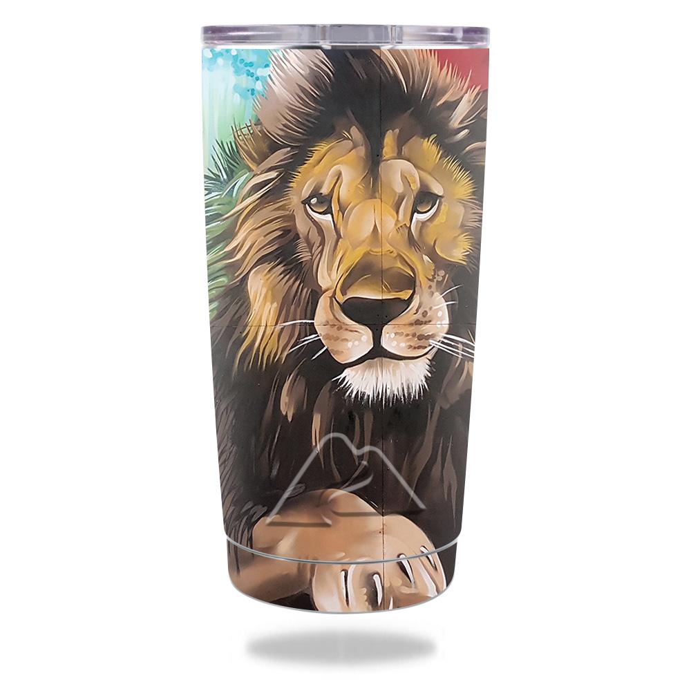 Picture of MightySkins OZTUM20-Split Lion Skin for Ozark Trail 20 oz Tumbler 2016 - Split Lion