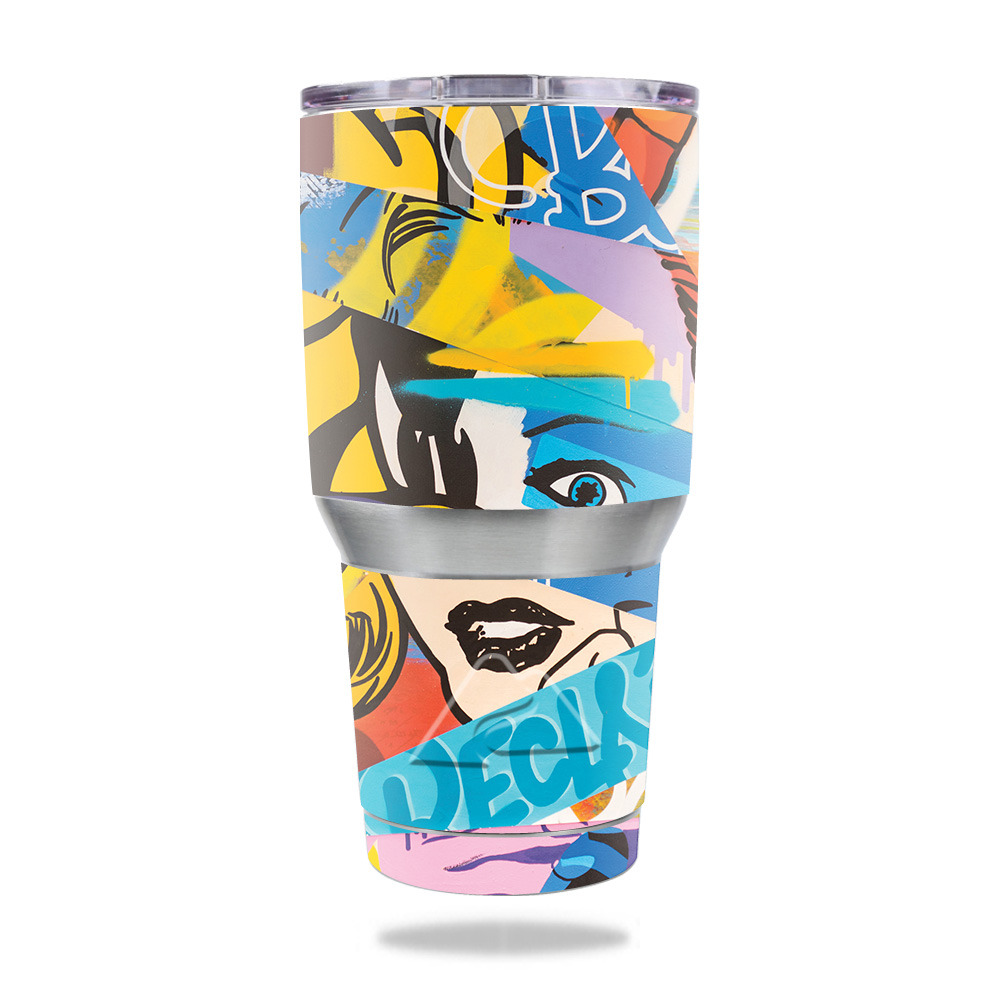 Picture of MightySkins OZTUM30-Cut Up Art Skin for Ozark Trail 30 oz Tumbler - Cut Up Art