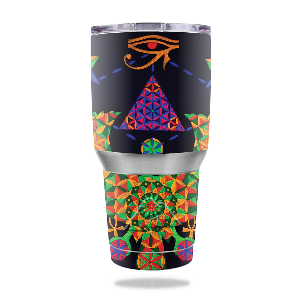 Picture of MightySkins OZTUM30-Egyptian Geometry Skin for Ozark Trail 30 oz Tumbler - Egyptian Geometry